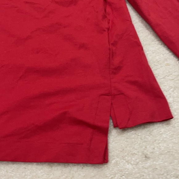 Jill Sander vintage 80’s y2k red asymmetrical long sleeve t guc cotton spendex - Picture 3 of 12
